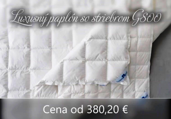 Luxusný paplón zo 100% husieho páperia so striebrom G800